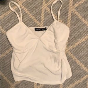 Brandy Melville White Crop Tank Top
